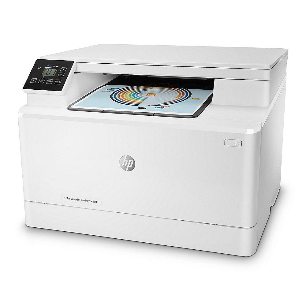 HP Color LaserJet Pro MFP M180n Farblaserdrucker Scanner Kopierer LAN