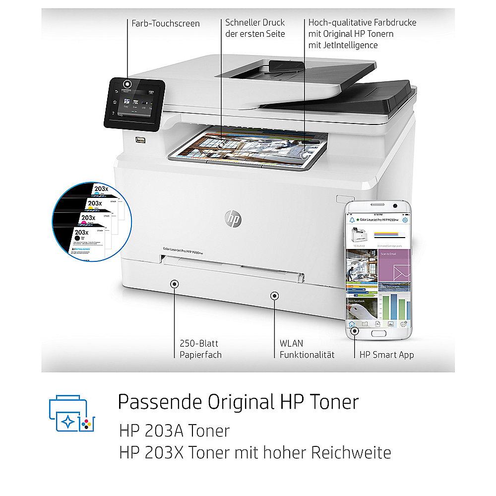 HP Color LaserJet Pro MFP M280nw Farblaserdrucker Scanner Kopierer LAN WLAN