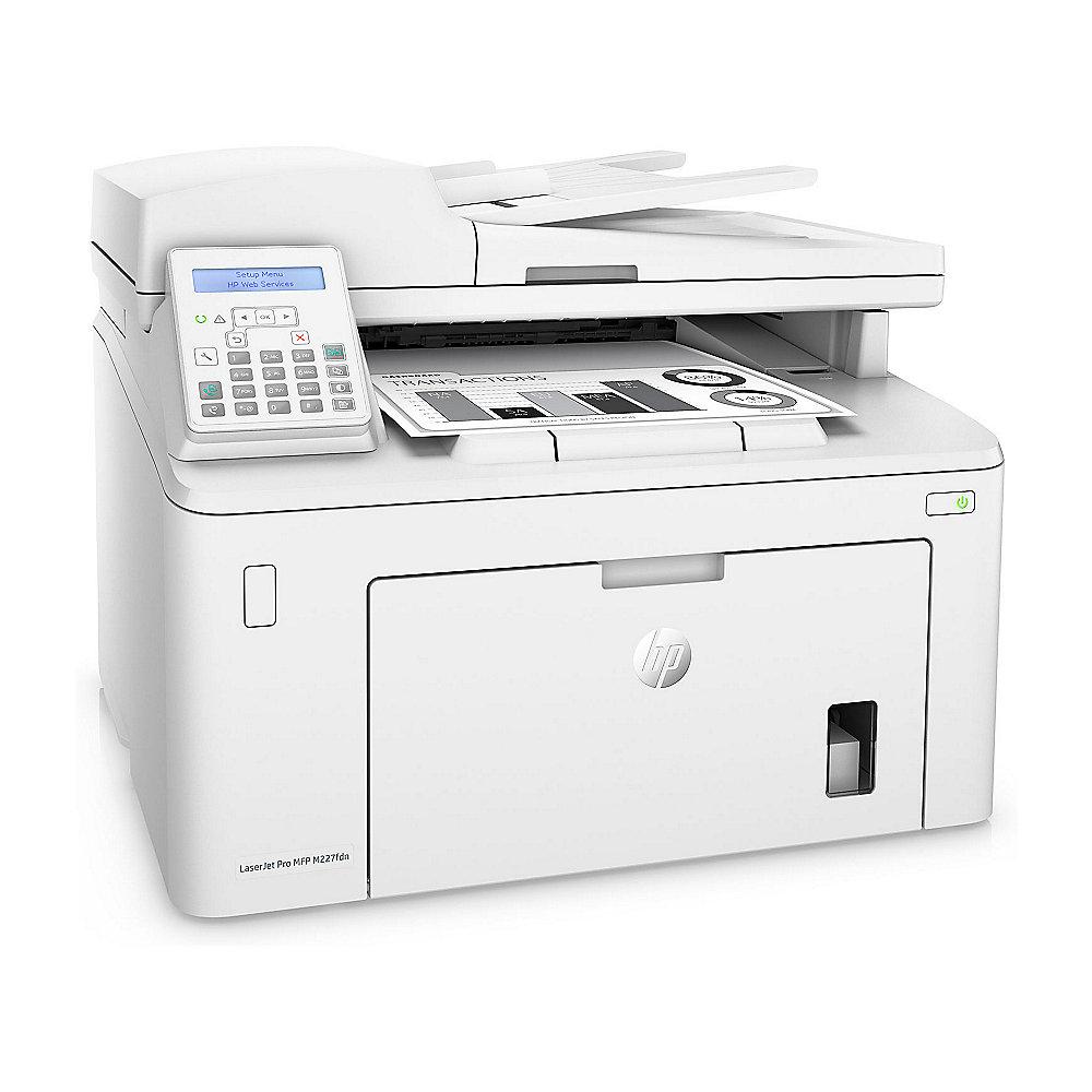 HP LaserJet Pro MFP M227fdn S/W-Laserdrucker Scanner Kopierer Fax USB LAN, HP, LaserJet, Pro, MFP, M227fdn, S/W-Laserdrucker, Scanner, Kopierer, Fax, USB, LAN