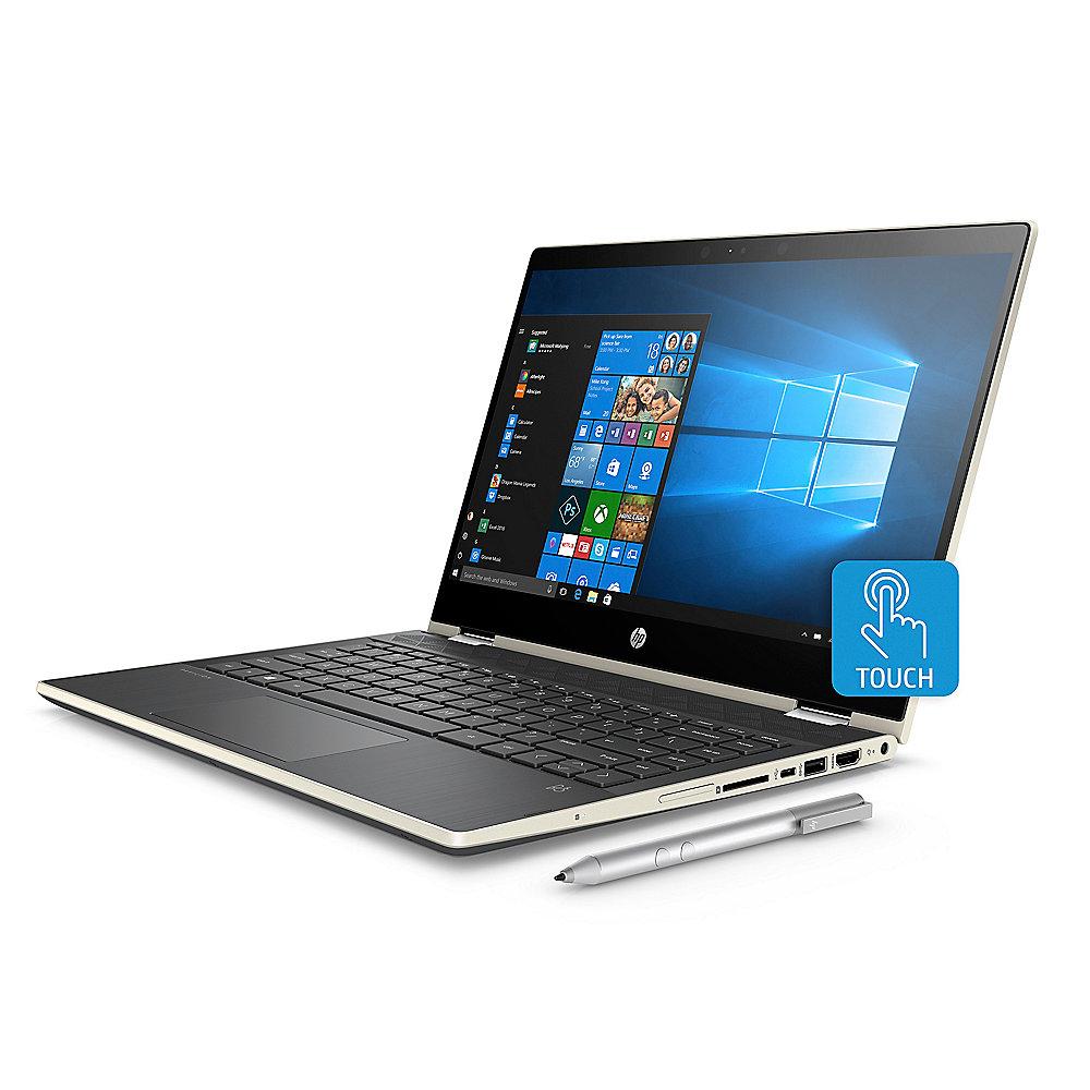 HP Pavilion x360 14-cd0104ng 2in1 Notebook gold i3-8130U Full HD SSD Windows 10