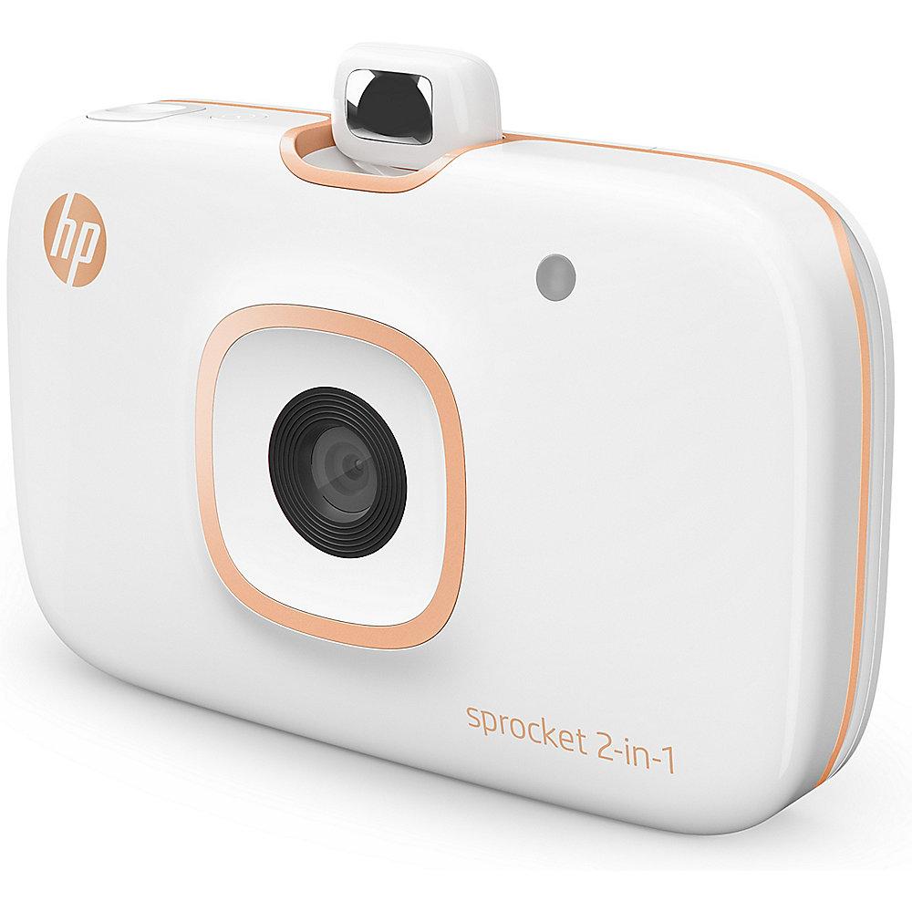 HP Sprocket 2-in-1 mobiler Fotodrucker Sofortbildkamera weiß, HP, Sprocket, 2-in-1, mobiler, Fotodrucker, Sofortbildkamera, weiß