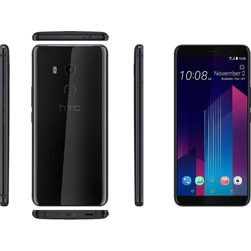 HTC U11  Dual-SIM black Android 8.0 Smartphone, HTC, U11, Dual-SIM, black, Android, 8.0, Smartphone