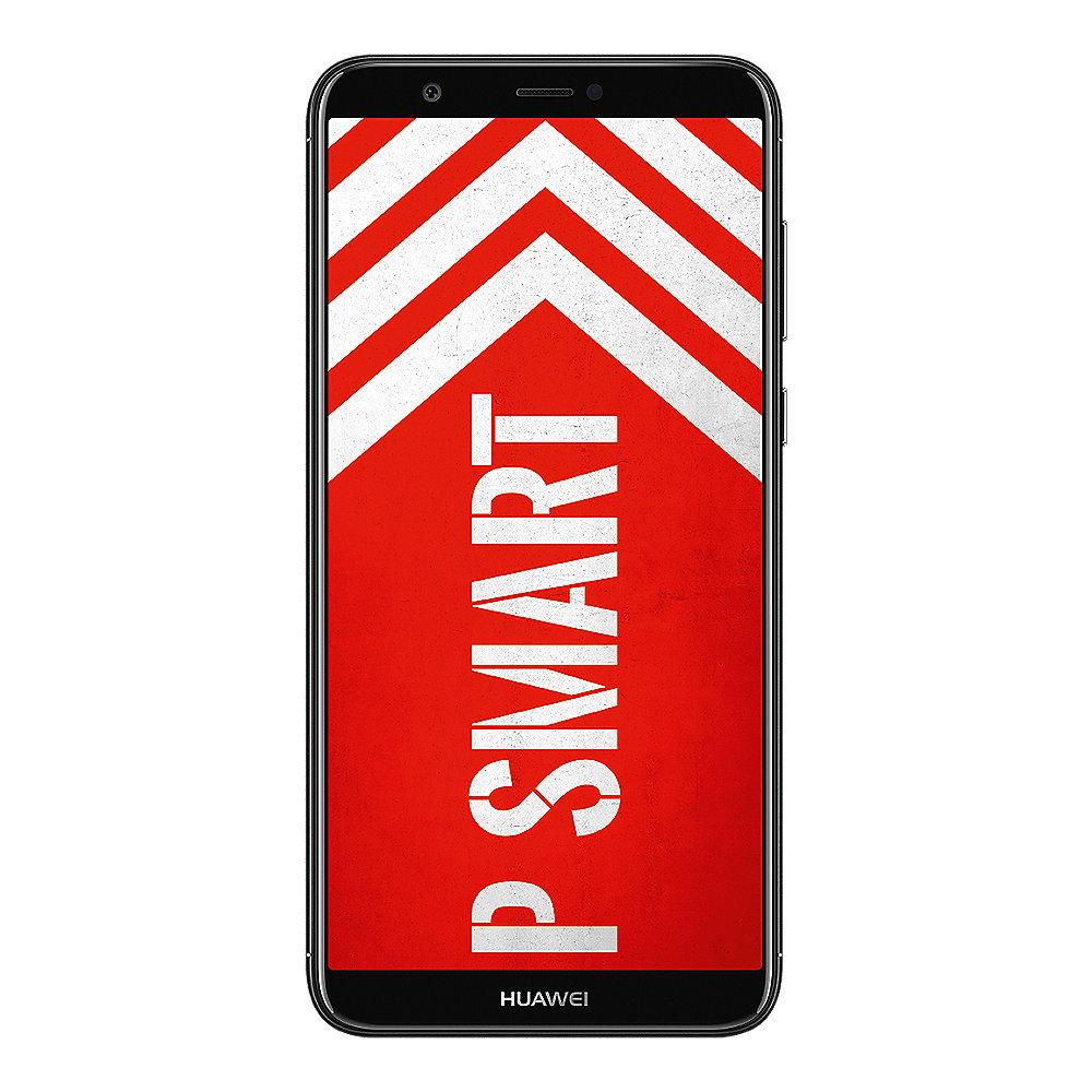 HUAWEI P smart Dual-SIM black Android 8.0 Smartphone mit Dual-Kamera, HUAWEI, P, smart, Dual-SIM, black, Android, 8.0, Smartphone, Dual-Kamera