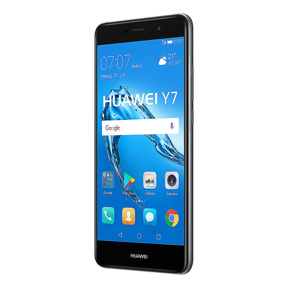 HUAWEI Y7 Dual-SIM grey Android 7.0 Smartphone, HUAWEI, Y7, Dual-SIM, grey, Android, 7.0, Smartphone