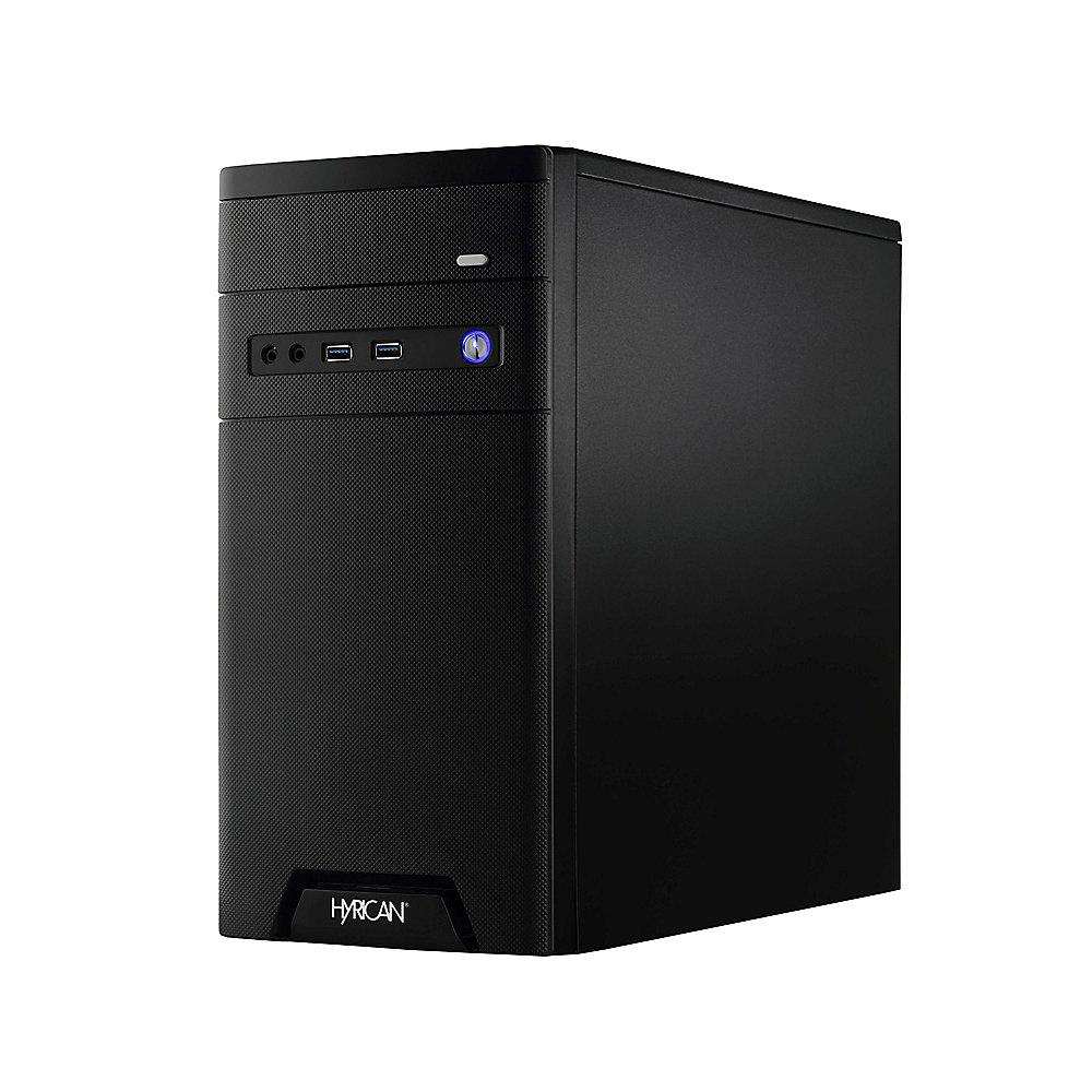 Hyrican CyberGamer black 5853 Pentium G5400 8GB 1TB HDD 120GB GTX 1050Ti W10, Hyrican, CyberGamer, black, 5853, Pentium, G5400, 8GB, 1TB, HDD, 120GB, GTX, 1050Ti, W10