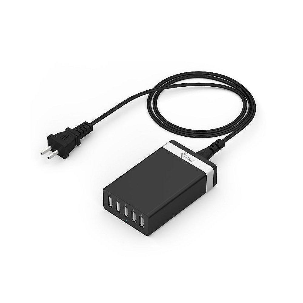 i-tec USB Smart Charger 5-Port 40W/ 8A Familienladegerät