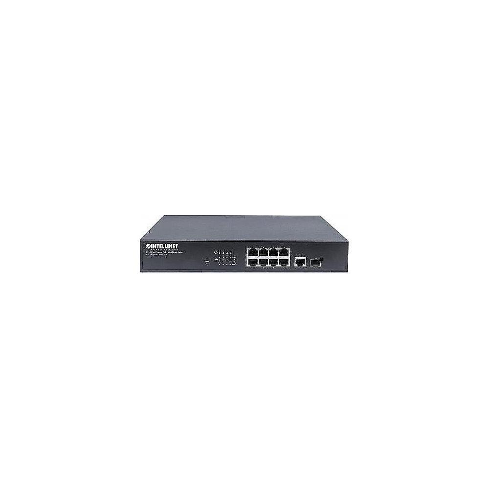 Intellinet 8-Port PoE  Fast Ethernet Web Smart Switch mit Gigabit Uplink-Port