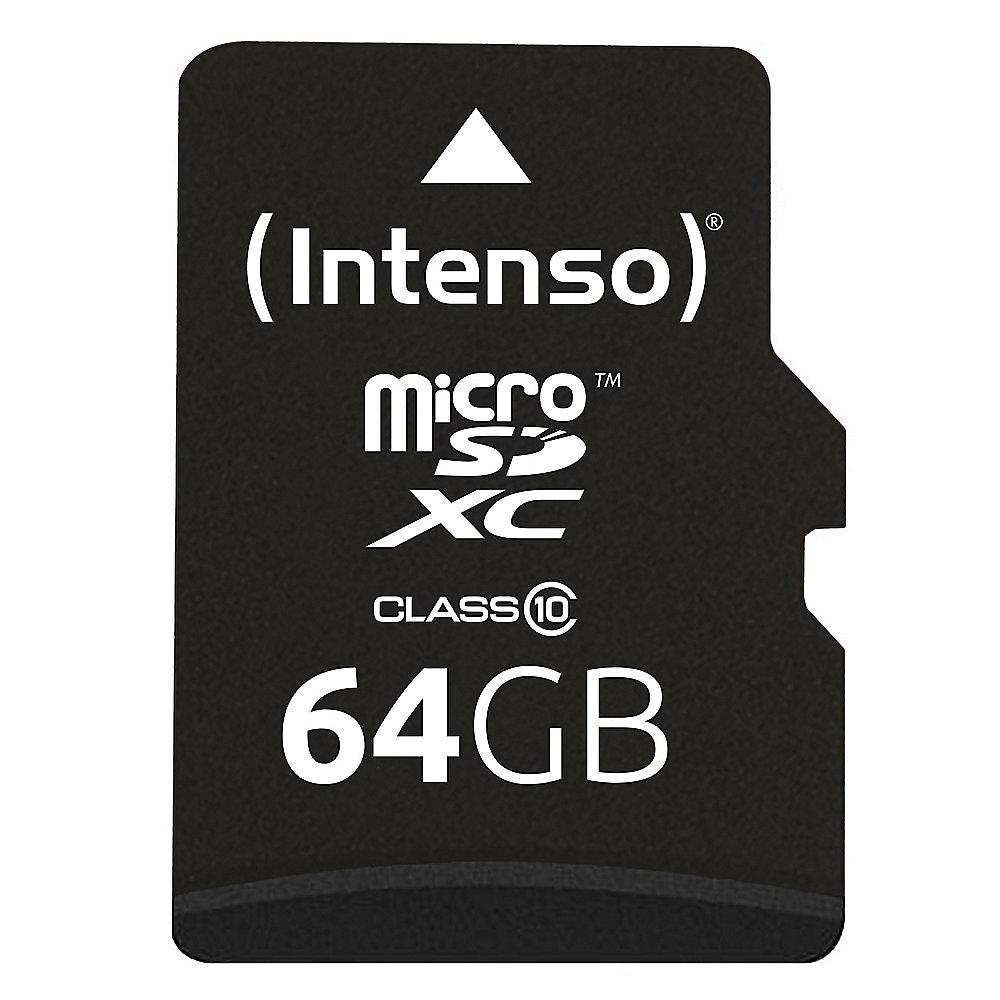Intenso 64 GB microSDXC Speicherkarte (40 MB/s, Class 10), Intenso, 64, GB, microSDXC, Speicherkarte, 40, MB/s, Class, 10,