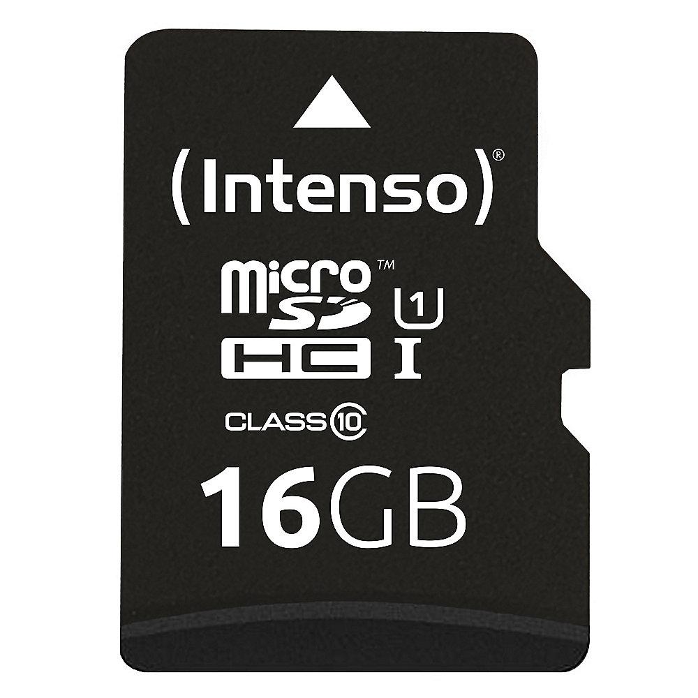 Intenso Professional 16 GB microSDHC Speicherkarte (90 MB/s, Class 10, UHS-I), Intenso, Professional, 16, GB, microSDHC, Speicherkarte, 90, MB/s, Class, 10, UHS-I,