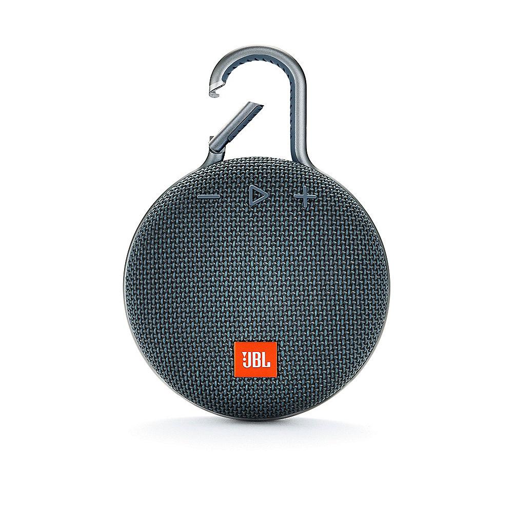 JBL Clip 3 Blue Tragbarer Bluetooth-Lautsprecher Blau wasserdicht nach IPX7