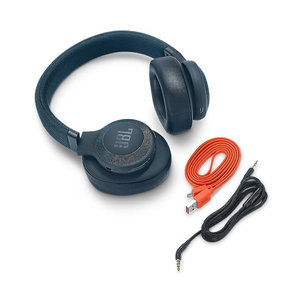 JBL E65 Bluetooth Noise Cancelling Kopfhörer blau