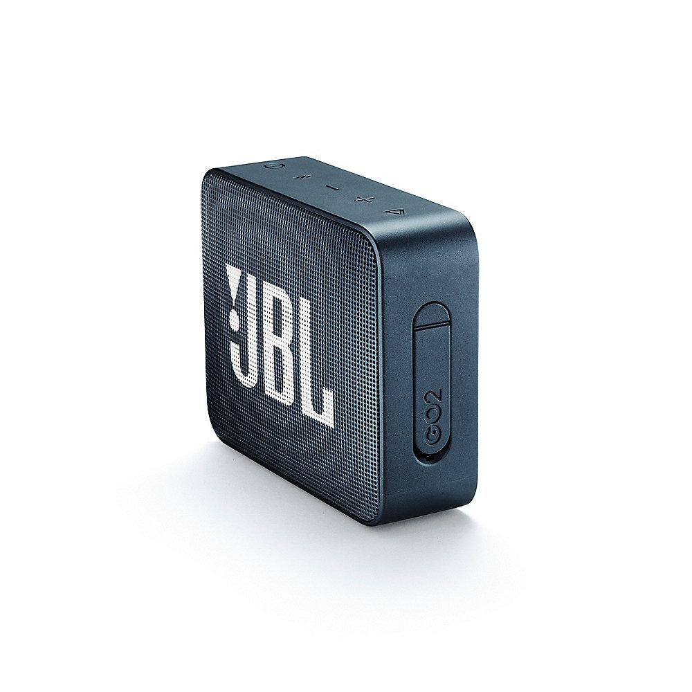 JBL GO2 Navy Ultraportabler Bluetooth Lautsprecher wasserdicht