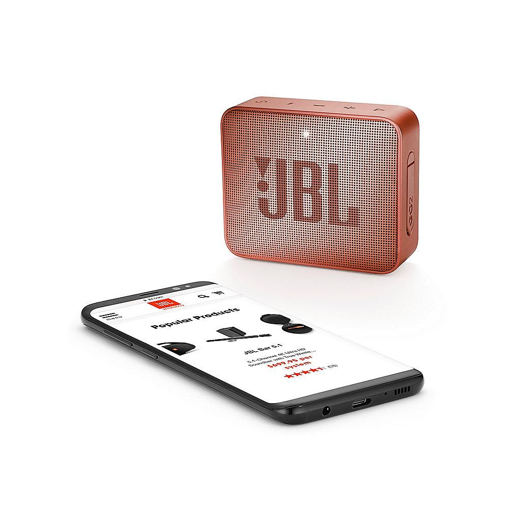 JBL GO2 Zimt Ultraportabler Bluetooth Lautsprecher wasserdicht