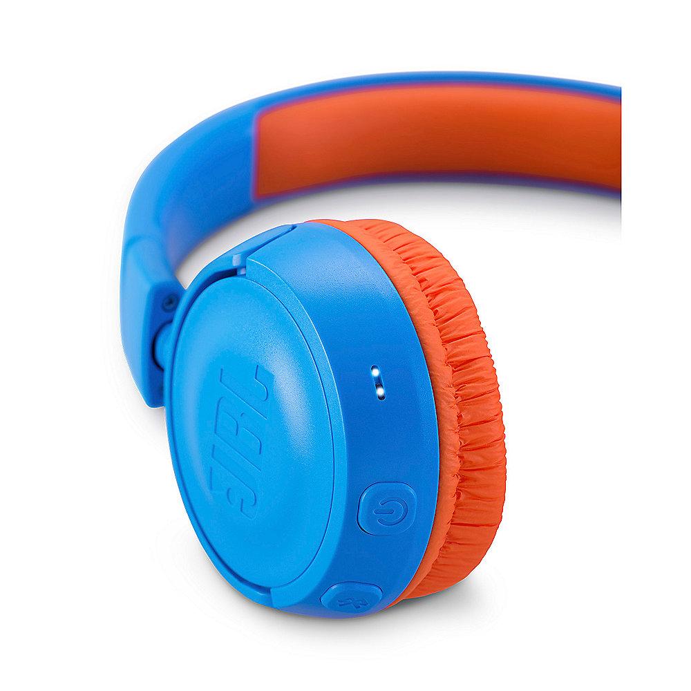 JBL JR300BT - On Ear-Bluetooth Kopfhörer für Kinder blau/orange