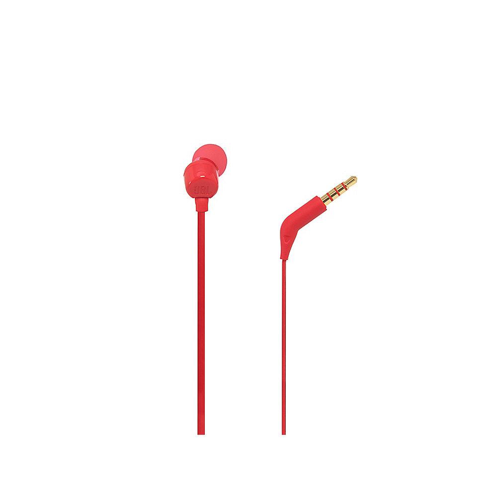 JBL T110 Rot - In Ear-Kopfhörer mit Mikrofon