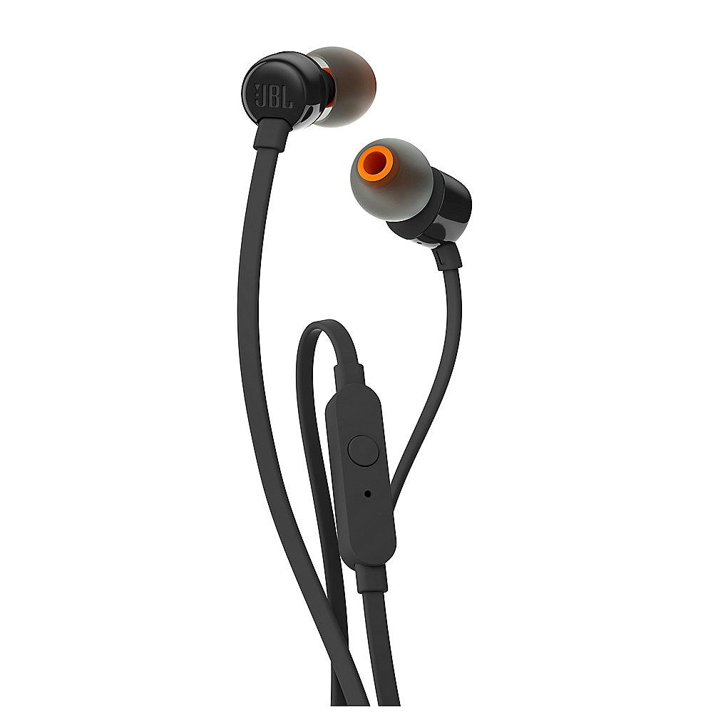 JBL T110 Schwarz - In Ear-Kopfhörer mit Mikrofon