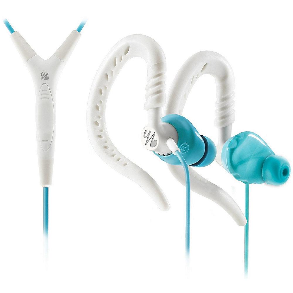 JBL Yurbuds Focus 400 - Sport-In Ear-Kopfhörer (Ohrbügel) Mikro/Fernb. aqua/weiß, JBL, Yurbuds, Focus, 400, Sport-In, Ear-Kopfhörer, Ohrbügel, Mikro/Fernb., aqua/weiß