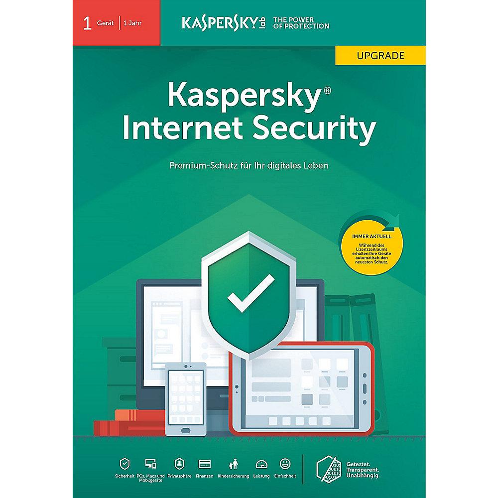 Kaspersky Internet Security Upgrade 1Gerät 1Jahr Minibox