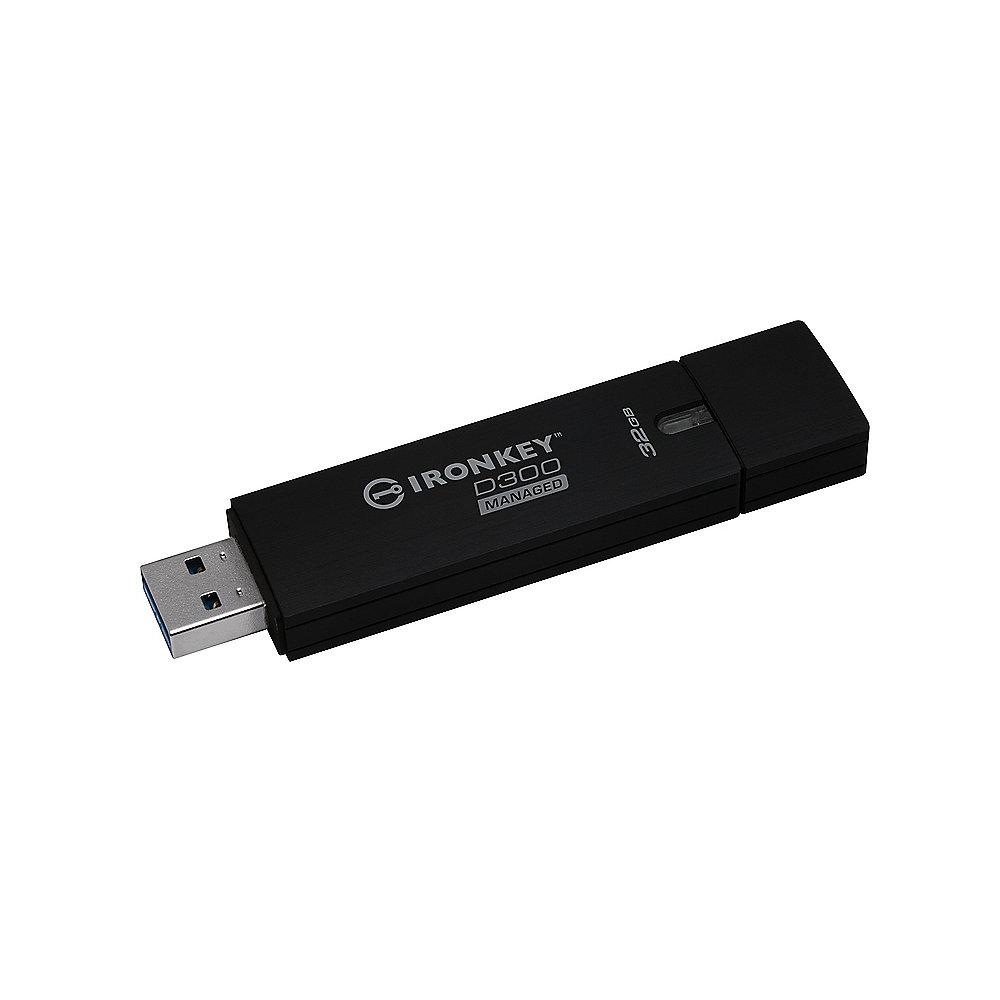 Kingston 32GB IronKey D300 USB3.0 Managed Stick, Kingston, 32GB, IronKey, D300, USB3.0, Managed, Stick