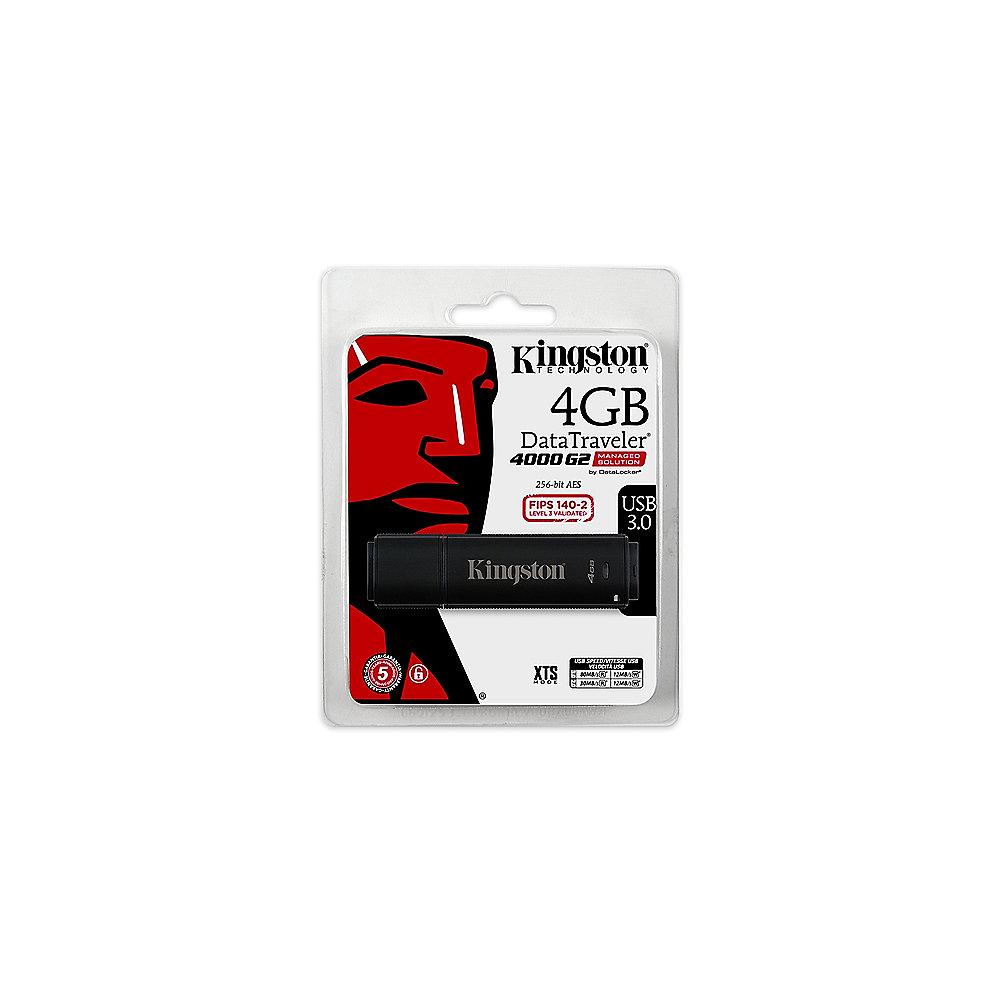 Kingston 4GB DataTraveler 4000G2 Data Secure Stick mit Management USB3.0