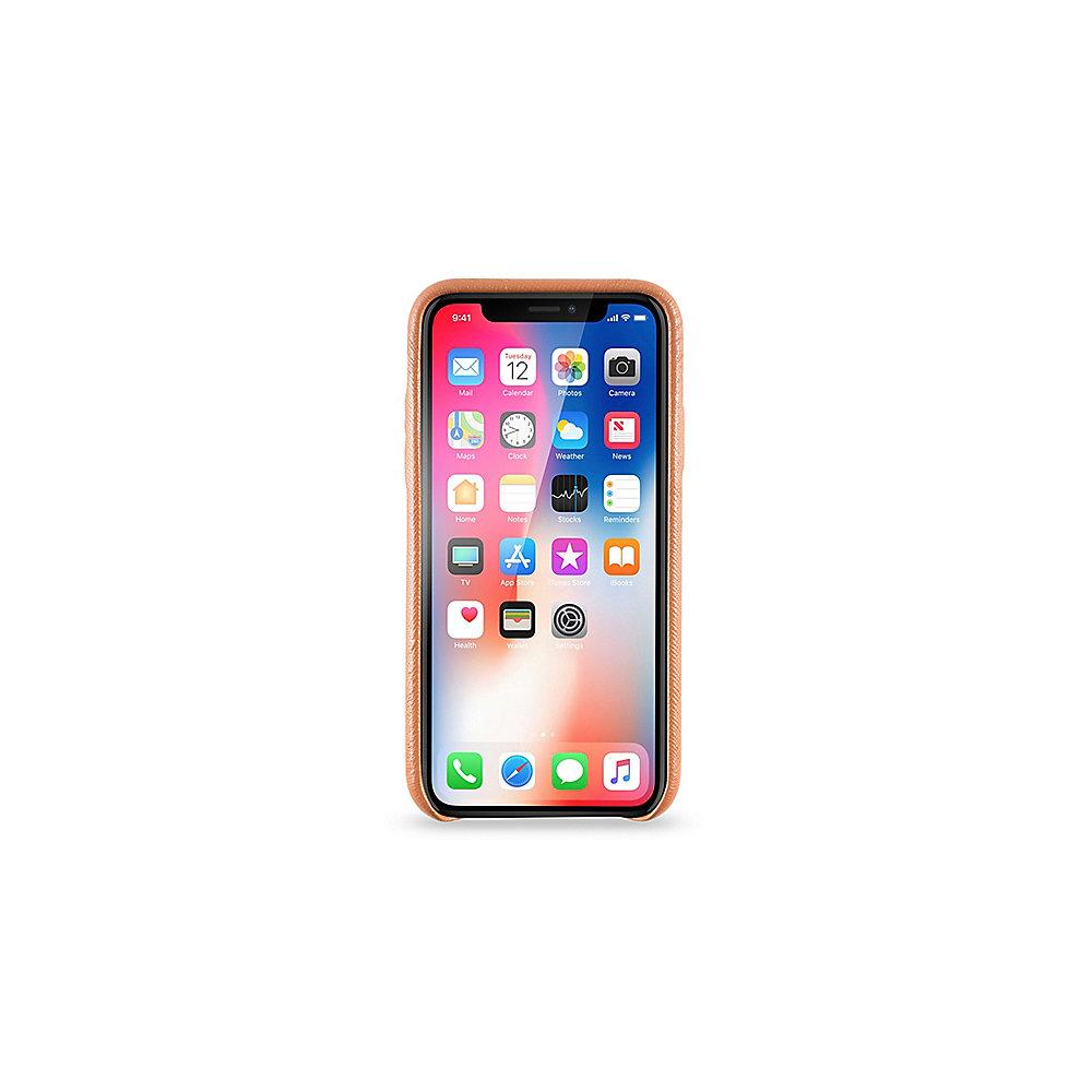 KMP Leder Case für iPhone X, braun