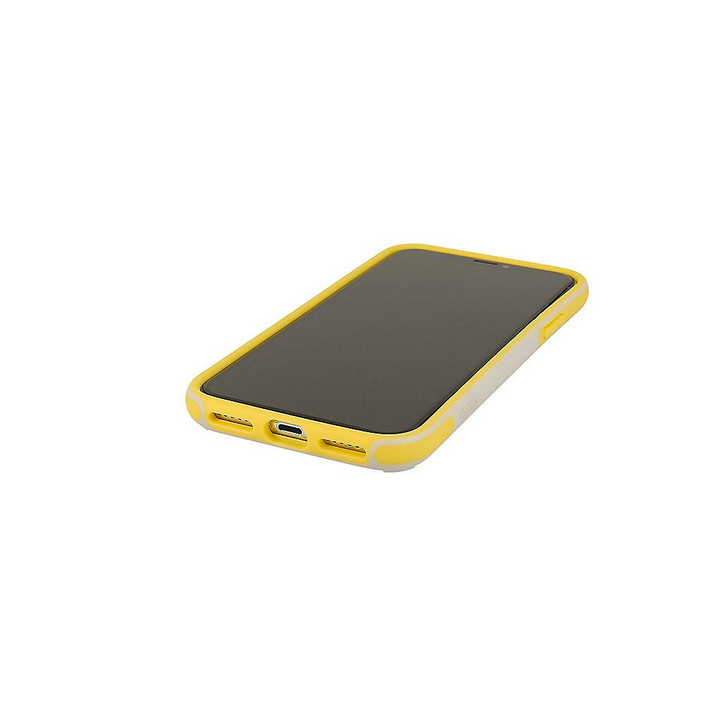 KMP Sporty Case für iPhone X, grau/gelb, KMP, Sporty, Case, iPhone, X, grau/gelb