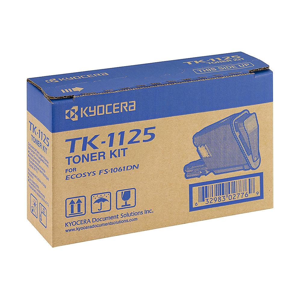 Kyocera 1T02M70NL0 Toner Schwarz TK-1125 für ca. 2.100 Seiten, Kyocera, 1T02M70NL0, Toner, Schwarz, TK-1125, ca., 2.100, Seiten