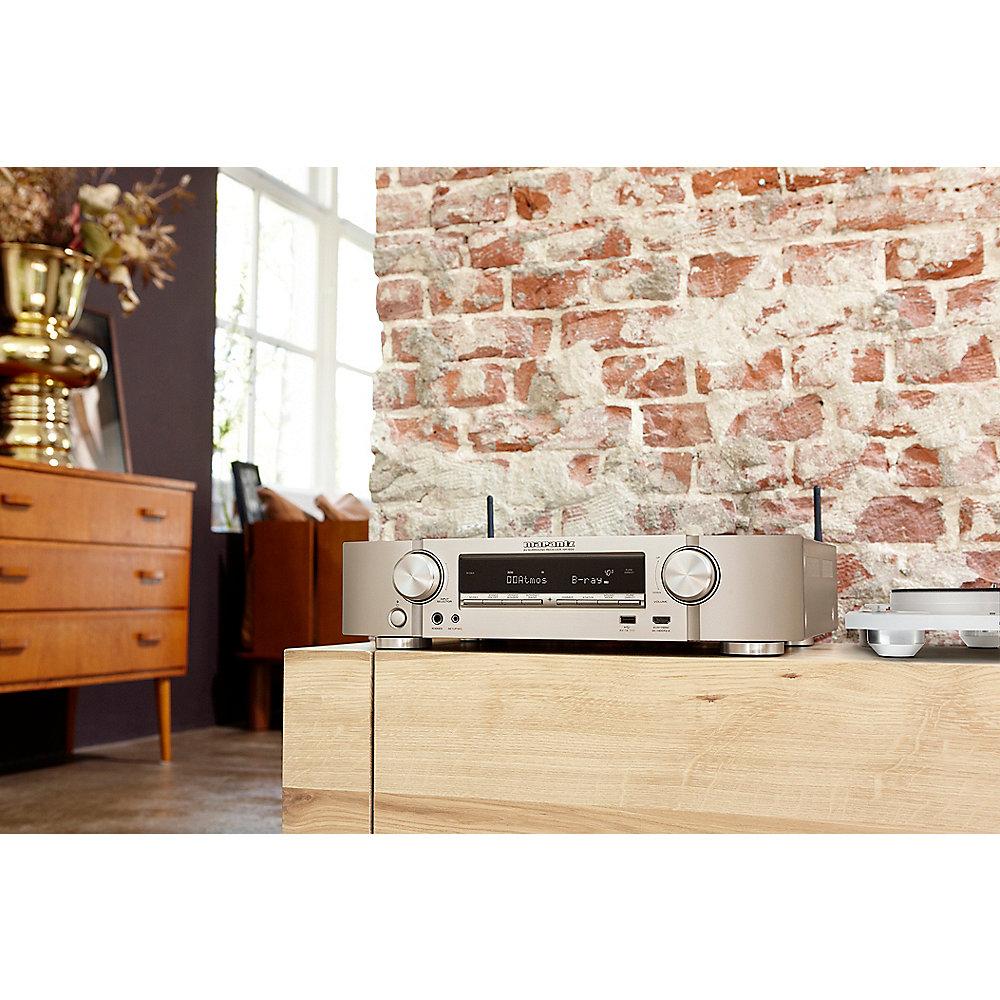 Marantz NR1509 5.2 AV Receiver 4K AirPlay WLAN Bluetooth Spotify Heos - Silb./go, Marantz, NR1509, 5.2, AV, Receiver, 4K, AirPlay, WLAN, Bluetooth, Spotify, Heos, Silb./go