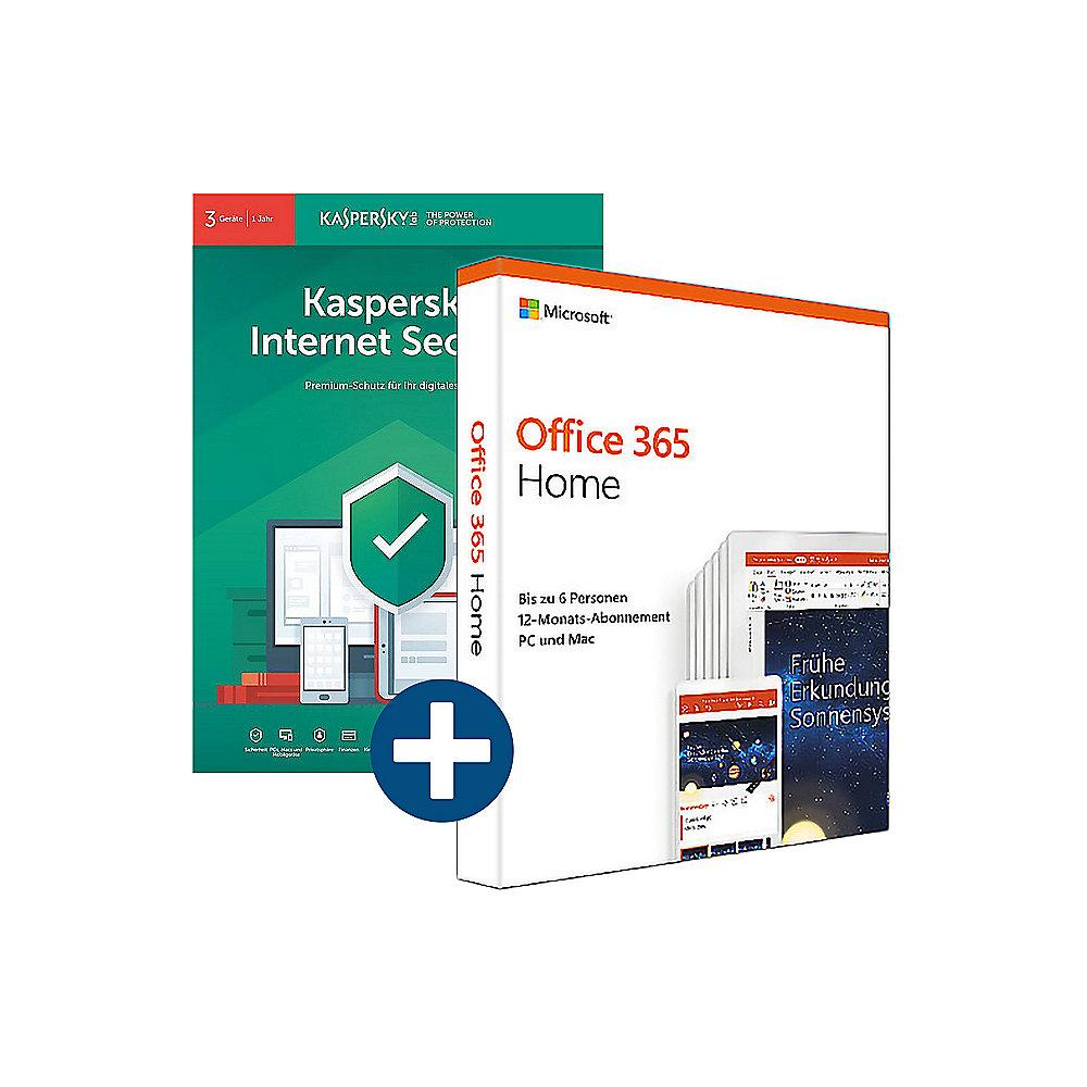 Microsoft Office 365 Home (6User/18 Dev/1 Jahr)   Kaspersky IS 3Geräte, Microsoft, Office, 365, Home, 6User/18, Dev/1, Jahr, , Kaspersky, IS, 3Geräte
