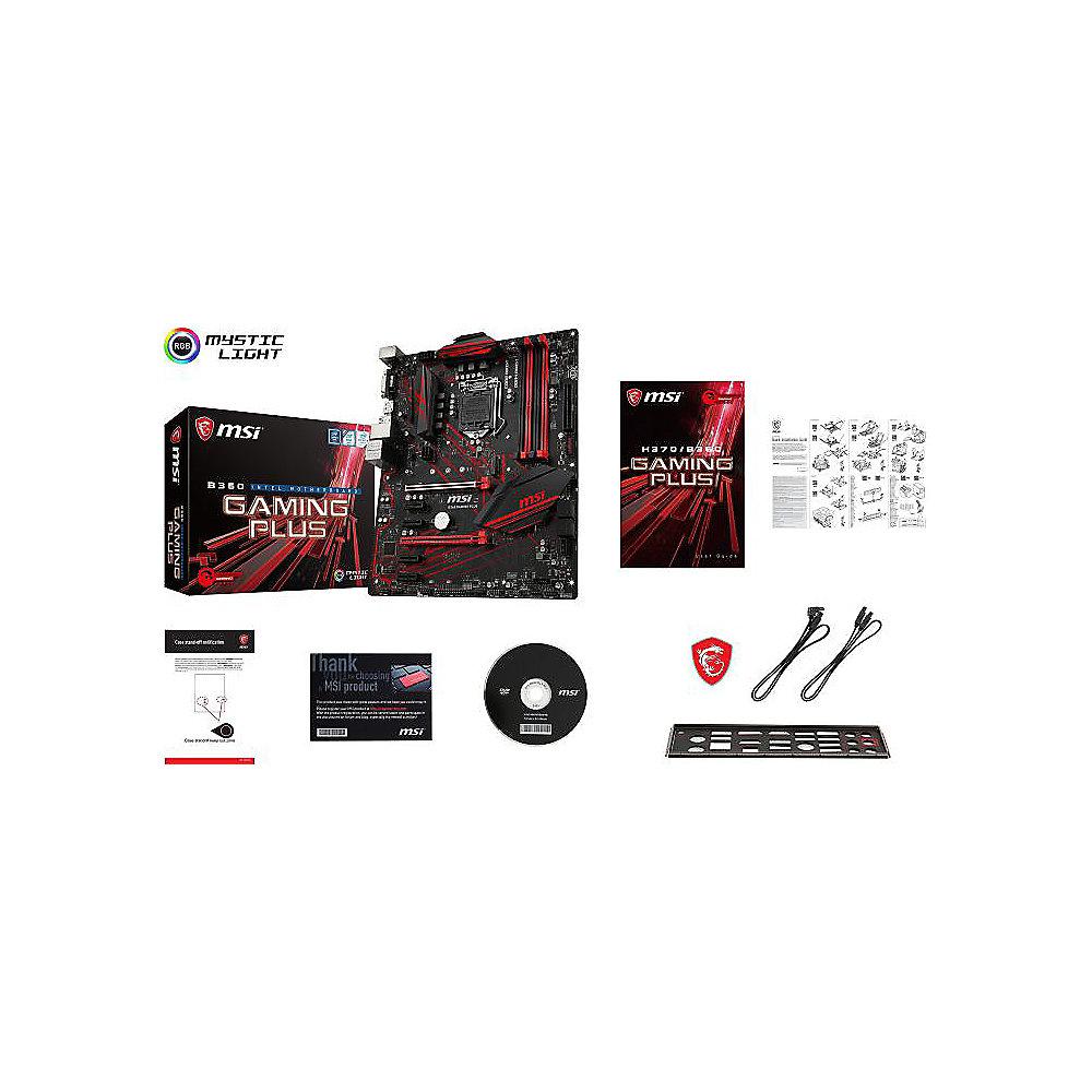 MSI B360 Gaming Plus ATX Mainboard Sockel 1151 (Coffee Lake)