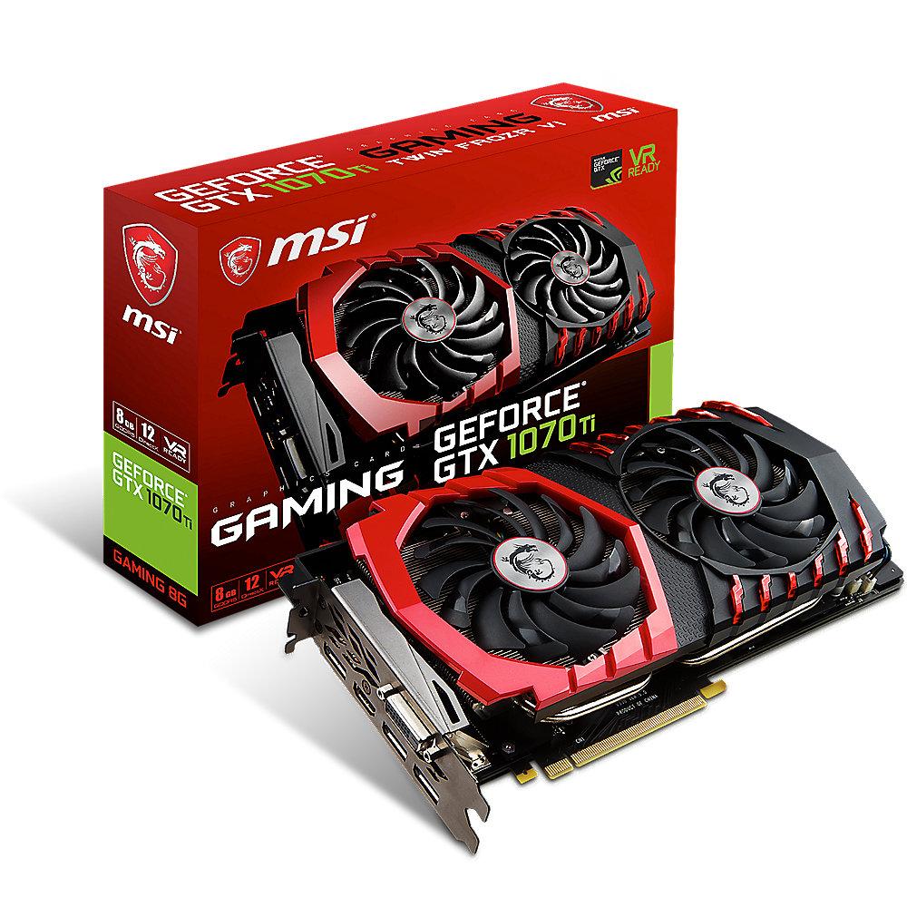 MSI GeForce GTX 1070Ti Gaming 8G 8GB GDDR5 Grafikkarte, MSI, GeForce, GTX, 1070Ti, Gaming, 8G, 8GB, GDDR5, Grafikkarte