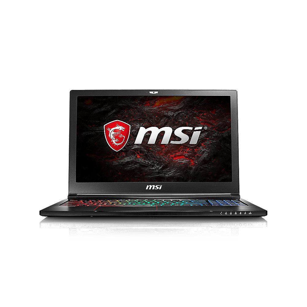 MSI GS63 7RD-224 Stealth  15,6"FHD i7-7700HQ 16GB/256GB SSD GTX1050 Win10 Pro