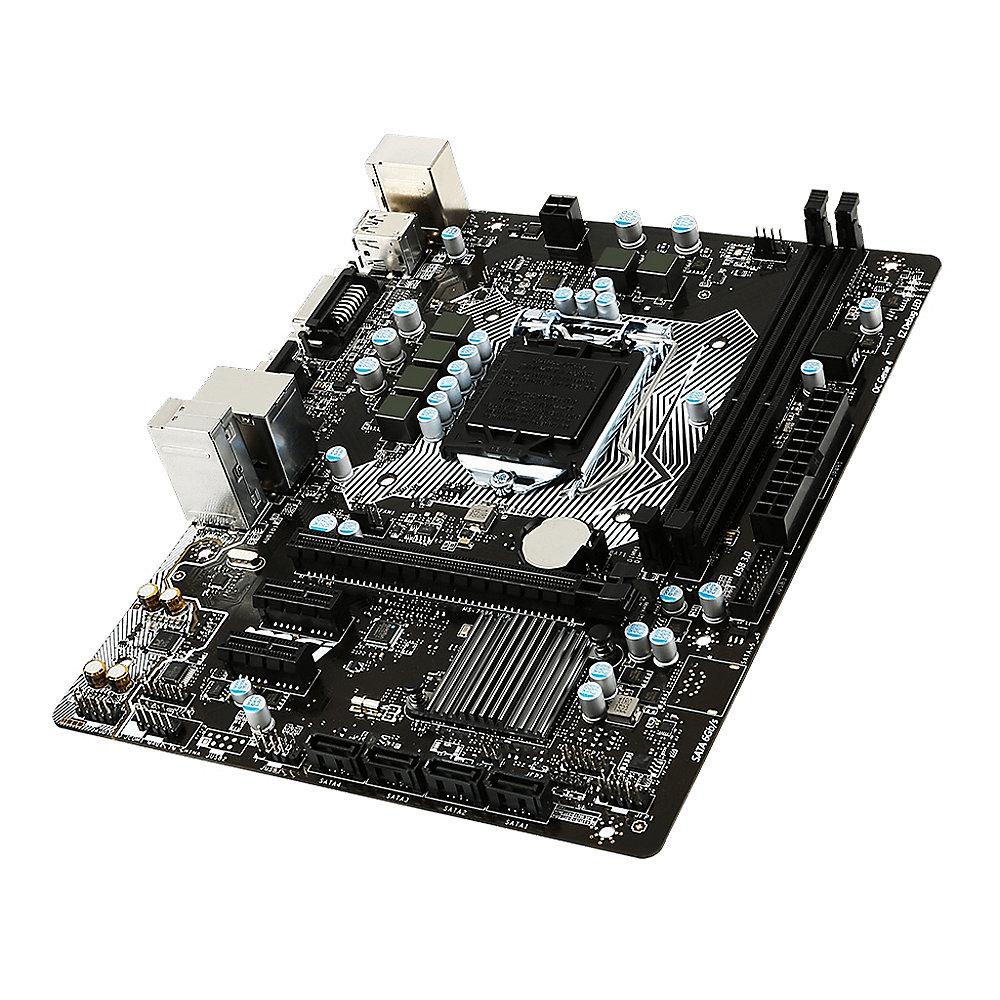 MSI H110M Pro-VD USB3.1/VGA/DVI mATX Mainboard Sockel 1151, MSI, H110M, Pro-VD, USB3.1/VGA/DVI, mATX, Mainboard, Sockel, 1151