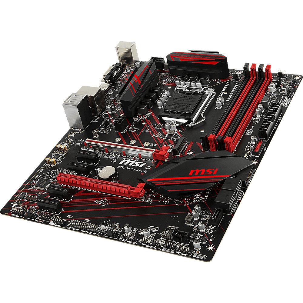 MSI H370 Gaming Plus ATX Mainboard Sockel 1151 (Coffee Lake), MSI, H370, Gaming, Plus, ATX, Mainboard, Sockel, 1151, Coffee, Lake,