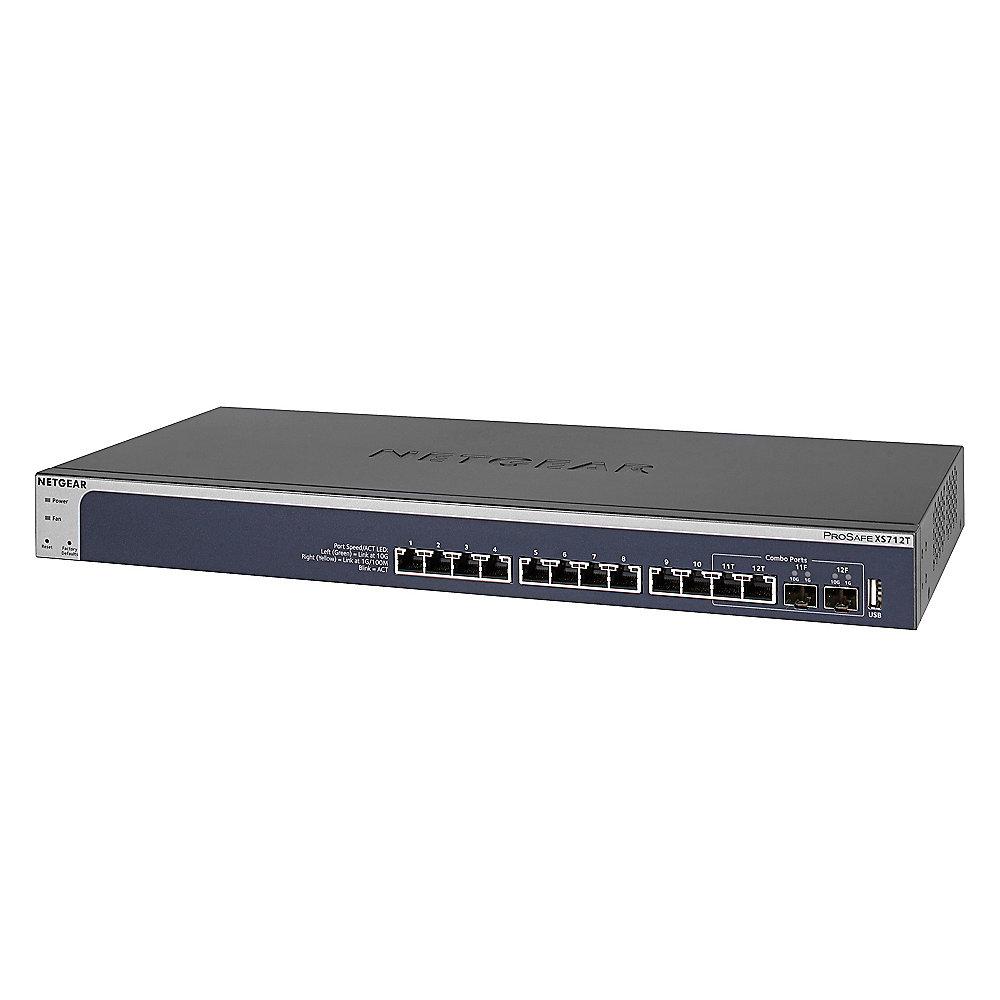 Netgear XS712T ProSafe 12x 10Gigabit Smart Switch (shared 2x SFP )