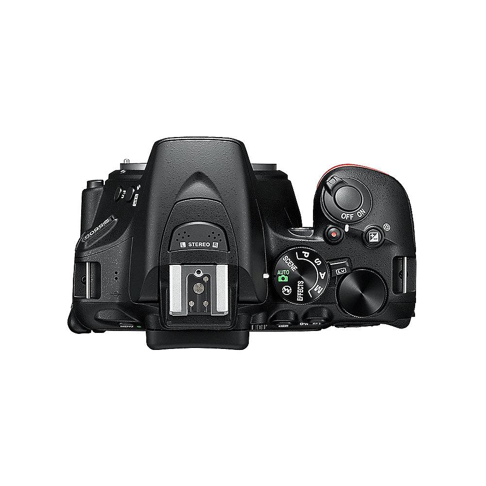 Nikon D5600 Kit AF-P DX 18-55mm f/3.5–5.6 G VR Spiegelreflexkamera, Nikon, D5600, Kit, AF-P, DX, 18-55mm, f/3.5–5.6, G, VR, Spiegelreflexkamera