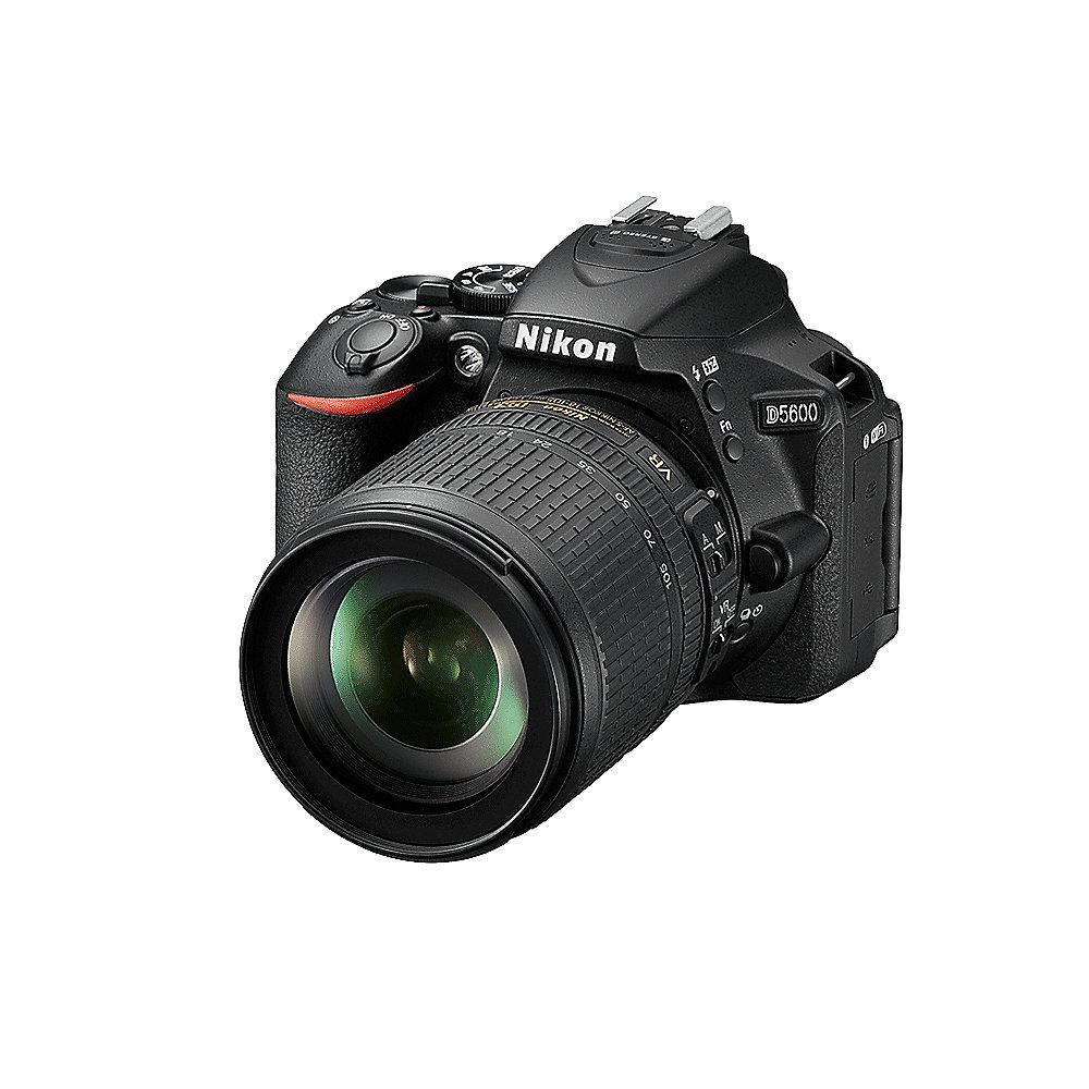 Nikon D5600 Kit AF-S DX 18-105mm f/3.5-5.6 VR Spiegelreflexkamera, Nikon, D5600, Kit, AF-S, DX, 18-105mm, f/3.5-5.6, VR, Spiegelreflexkamera