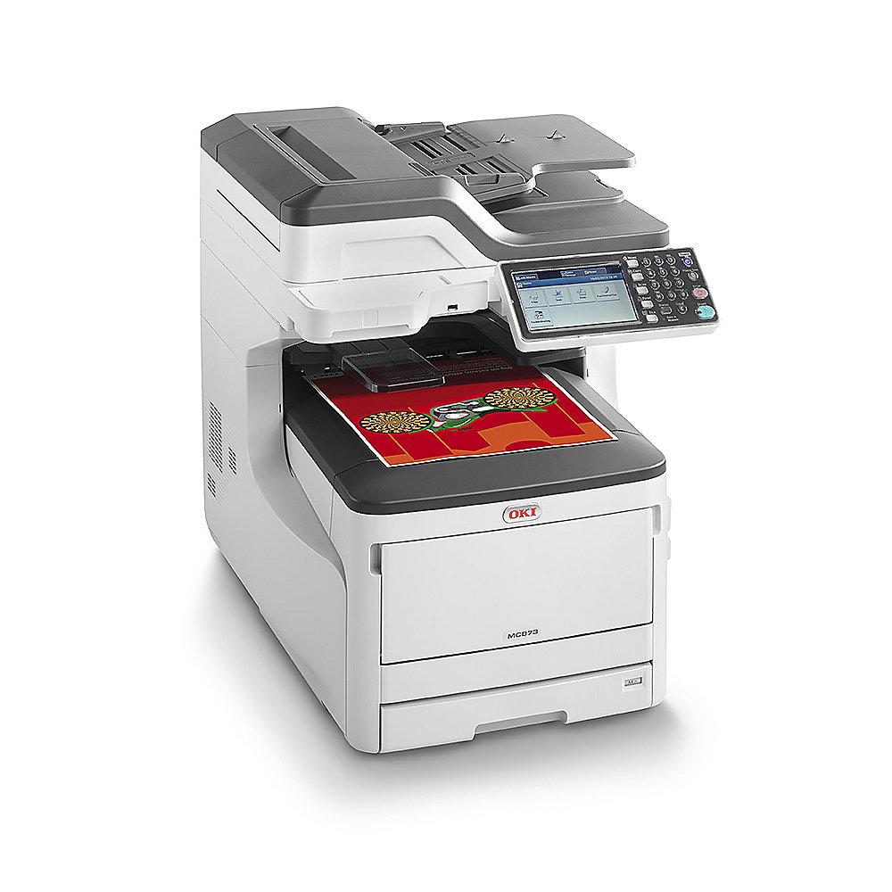 OKI MC873dn Farblaserdrucker Scanner Kopierer Fax LAN A3, OKI, MC873dn, Farblaserdrucker, Scanner, Kopierer, Fax, LAN, A3