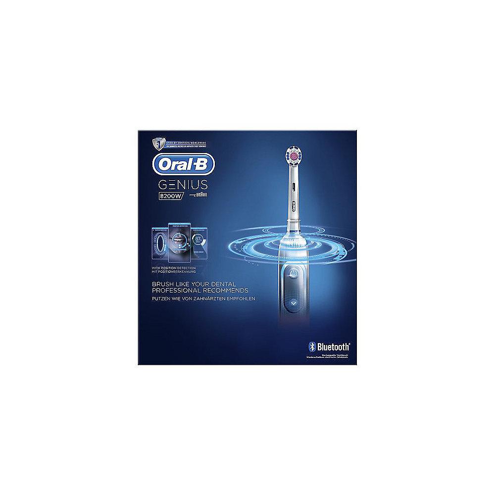 Oral-B Genius 8200 Elektrische Zahnbürste mit Bluetooth weiß
