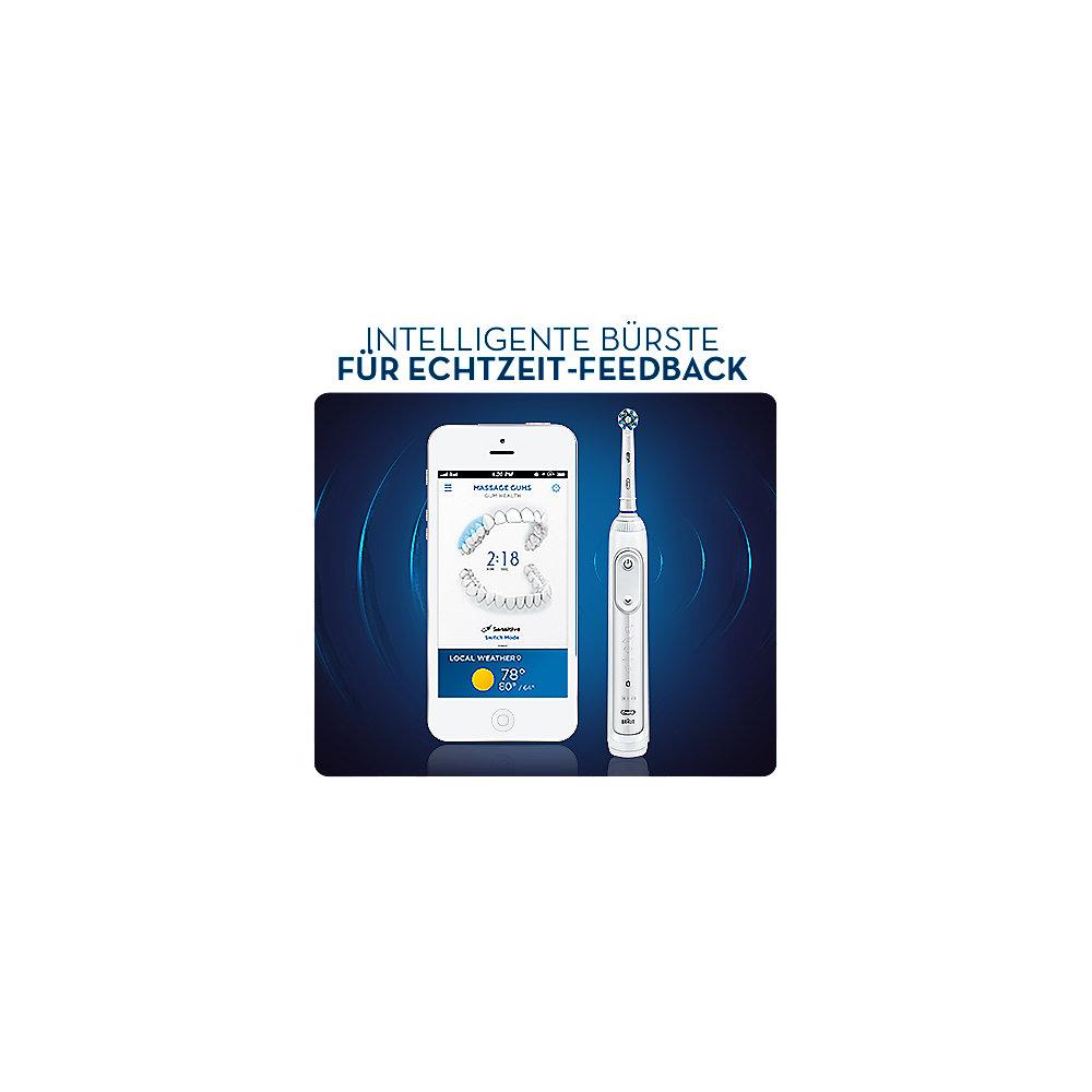 Oral-B Genius 8200 Elektrische Zahnbürste mit Bluetooth weiß, Oral-B, Genius, 8200, Elektrische, Zahnbürste, Bluetooth, weiß