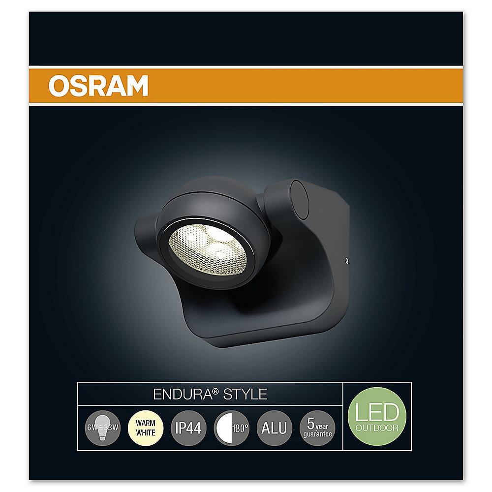 Osram Endura Style Hemisphere LED-Außenwandleuchte grau