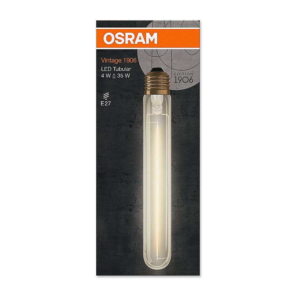 Osram LED Vintage 1906 Tubular 4W (35W) E27 klar warmweiß, Osram, LED, Vintage, 1906, Tubular, 4W, 35W, E27, klar, warmweiß
