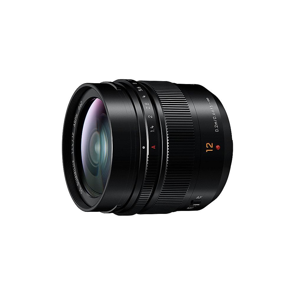 Panasonic Leica DG Summilux 12mm f/1.4 Weitwinkel Objektiv (H-X012), Panasonic, Leica, DG, Summilux, 12mm, f/1.4, Weitwinkel, Objektiv, H-X012,