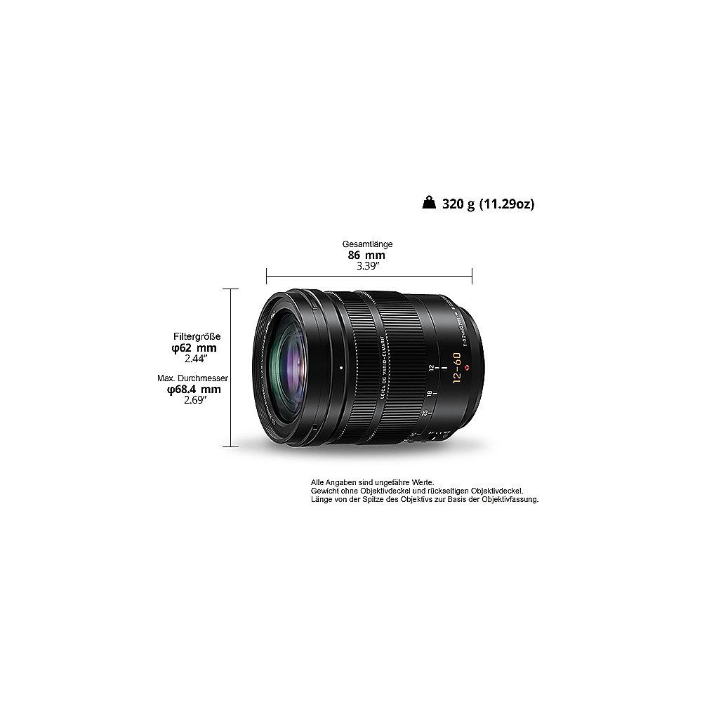 Panasonic Leica DG Vario 12-60mm f/2,8-4,0 Asph./Power-OIS Objektiv (H-ES12060E)