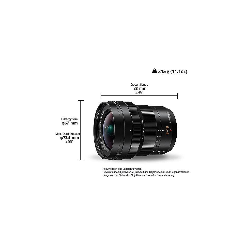 Panasonic Leica DG Vario 8-18mm f/2,8-4,0 Weitwinkel Objektiv