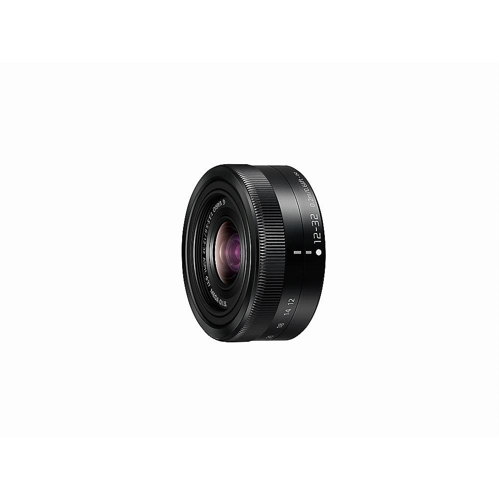 Panasonic Lumix G Vario 12-32mm f/3.5-5.6 OIS Objektiv schwarz (H-FS12032-K), Panasonic, Lumix, G, Vario, 12-32mm, f/3.5-5.6, OIS, Objektiv, schwarz, H-FS12032-K,