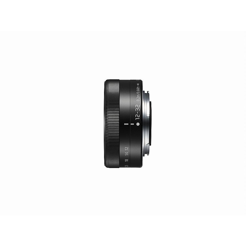 Panasonic Lumix G Vario 12-32mm f/3.5-5.6 OIS Objektiv schwarz (H-FS12032-K), Panasonic, Lumix, G, Vario, 12-32mm, f/3.5-5.6, OIS, Objektiv, schwarz, H-FS12032-K,