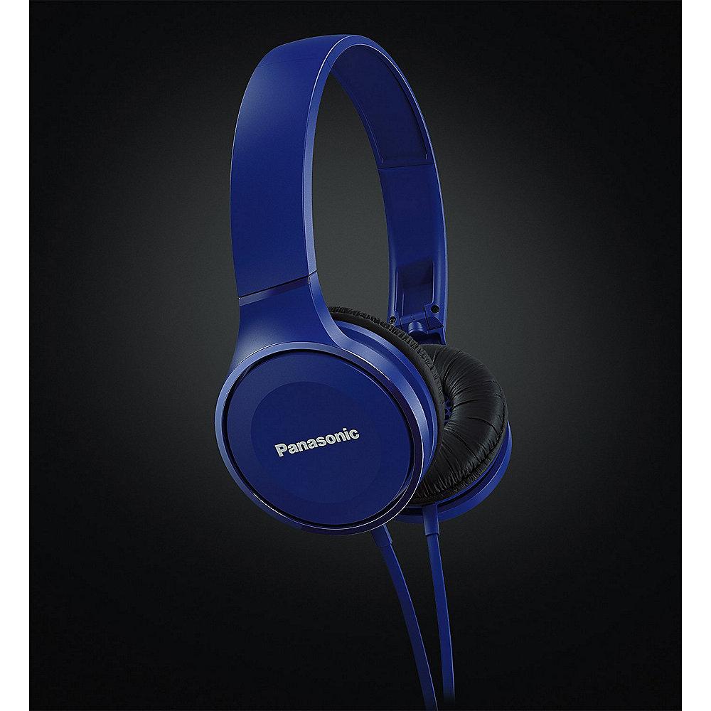 Panasonic RP-HF100M On-Ear Kopfhörer blau, Panasonic, RP-HF100M, On-Ear, Kopfhörer, blau