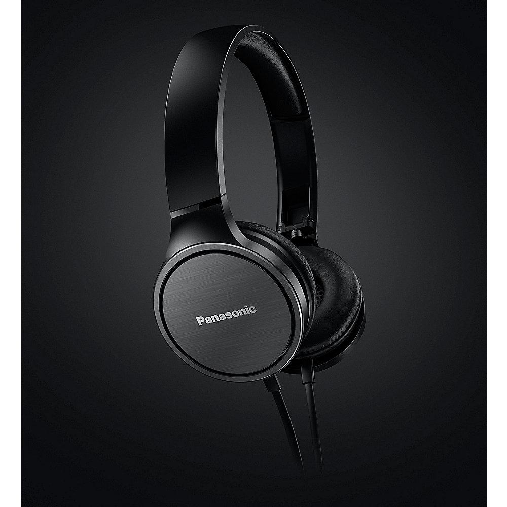 Panasonic RP-HF500ME-K On-Ear Kopfhörer schwarz, Panasonic, RP-HF500ME-K, On-Ear, Kopfhörer, schwarz