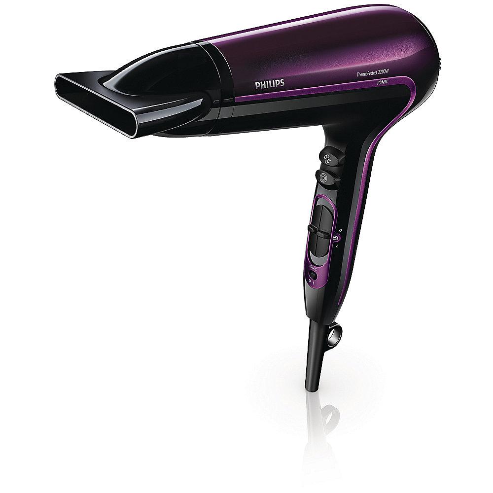 Philips HP8233/00 ThermoProtect Ionic Haartrockner, 2200 W, schwarz-violett, Philips, HP8233/00, ThermoProtect, Ionic, Haartrockner, 2200, W, schwarz-violett